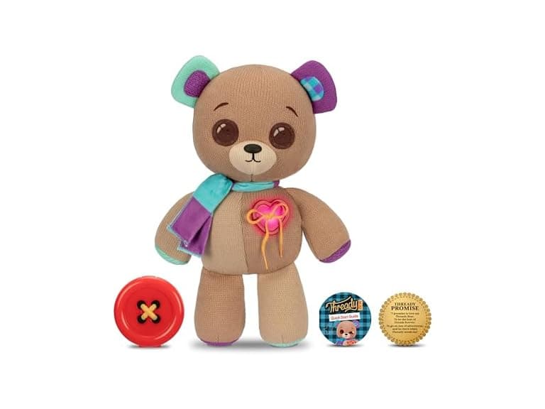 Interactive 14" Plush Thready Bear - Image 1