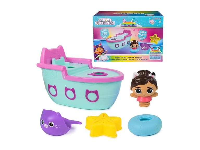 GABBY'S Dollhouse Gabby & SS Mercat Bath Set - Image 1