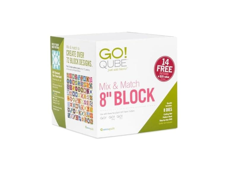 Accuquilt GO! Qube Mix & Match 8" Block - Image 1