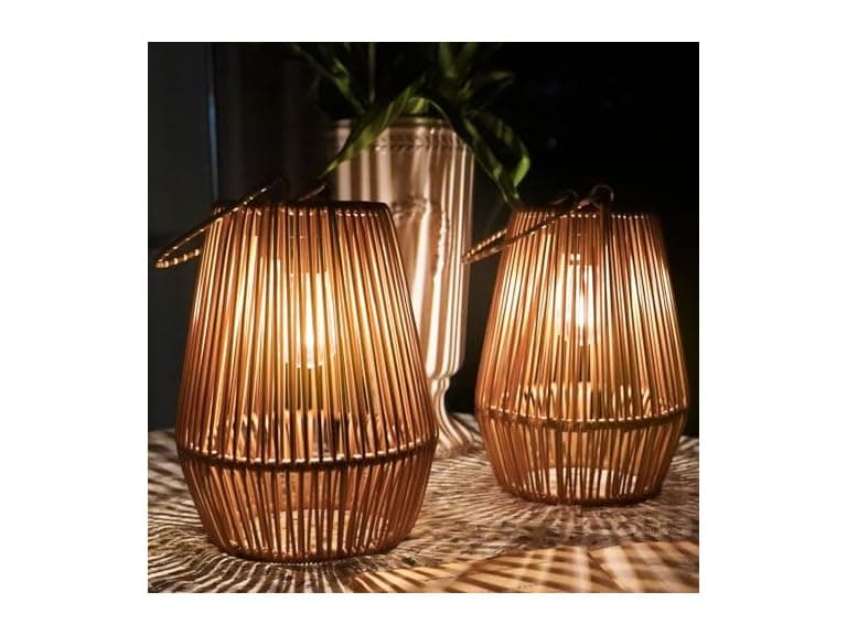 Hakol 2 Pack Outdoor/Indoor Solar Lanterns - Image 1