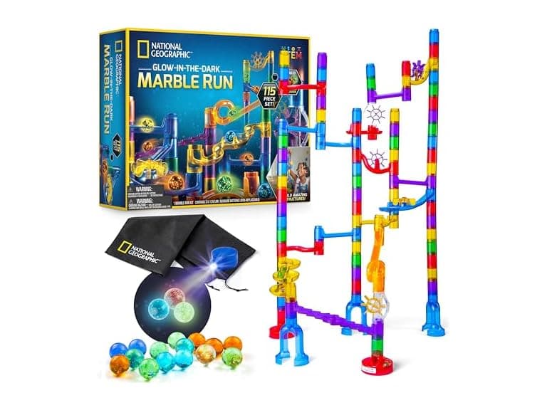 Nat'l Geographic Glow Marble Run 115pc - Image 1