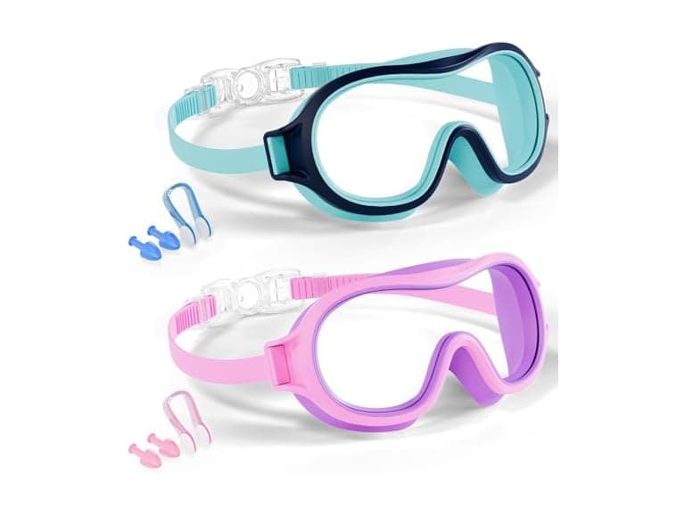 Aegend 2-Pack Anti-Fog Swim Goggles - Image 1