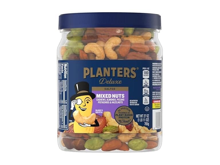PLANTERS Deluxe Mixed Nuts with Sea Salt 27 oz - Image 1