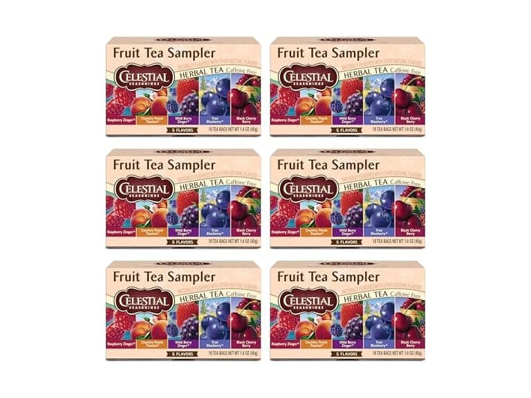 6PK Celestial Seasonings Fruit Tea Sampler - Image 1