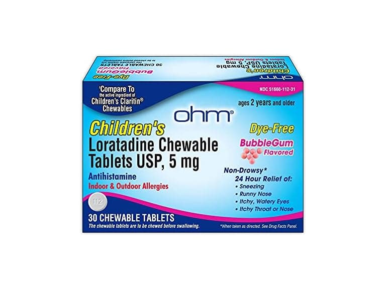 Ohm Kids Allergy Loratadine 30ct - Image 1