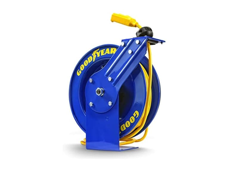 Goodyear Extension Cord Reel Retractable 14AWG x 100' - Image 1