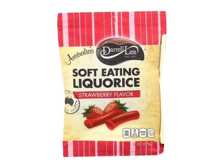 Darrell Lea Strawberry Licorice, 7 Ounce - Image 1