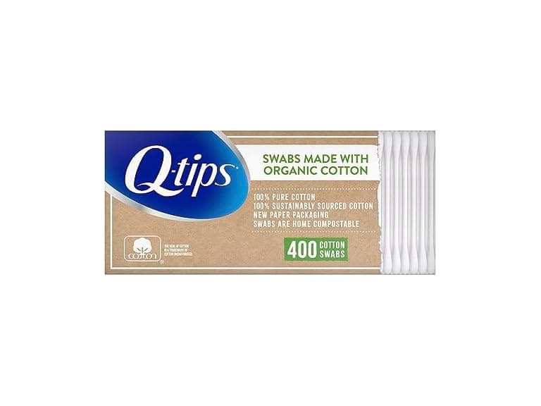 Q-Tips Cotton Swabs Organic 400ct - Image 1