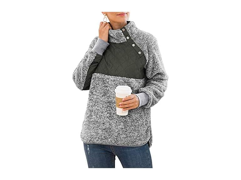 Viishow Women (XXL) Long Sleeves Coat Light Gray - Image 1