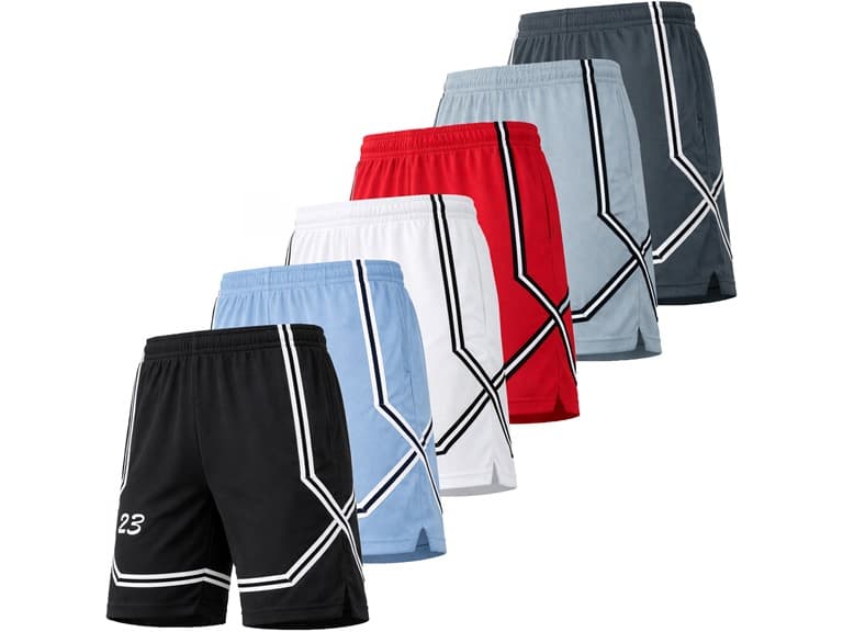 3Pk Mens Performance Tech Mesh Shorts - Image 1