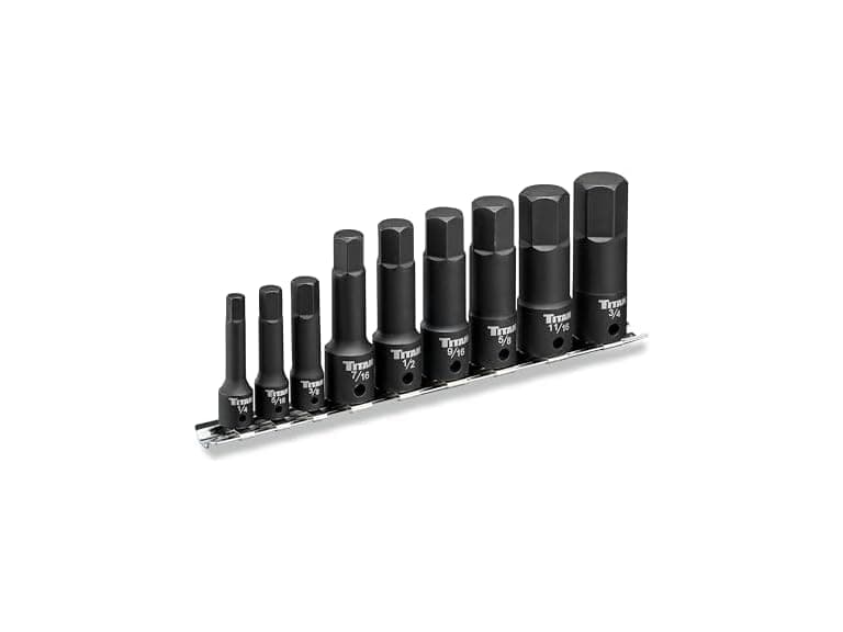 Titan 9-Piece Impact SAE Hex Bit Socket - Image 1
