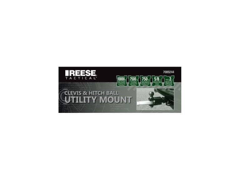 REESE Ball Mount With Clevis & Hitch, Stainle - Image 1