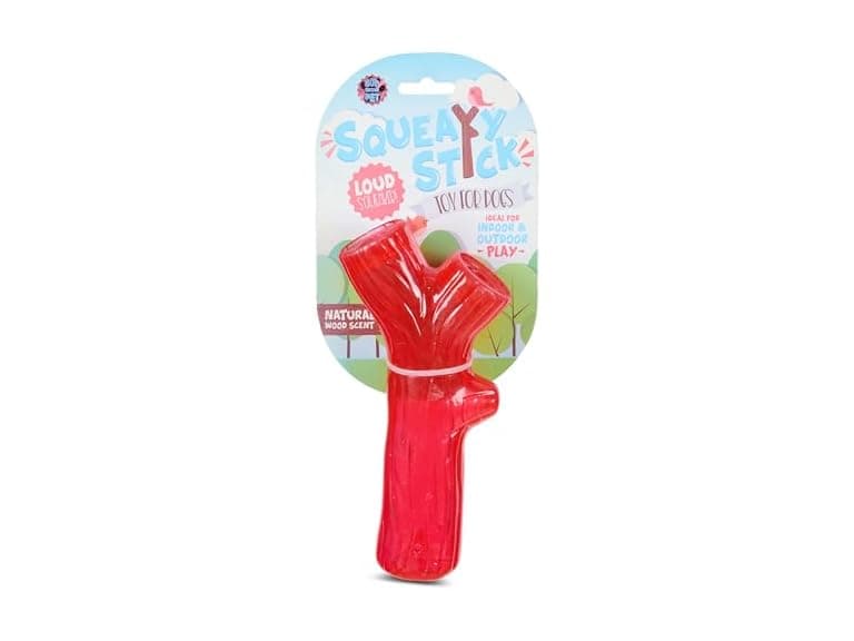 Bow Wow Pet Squeaky Stick Dog Toy – Loud Squeker - Image 1