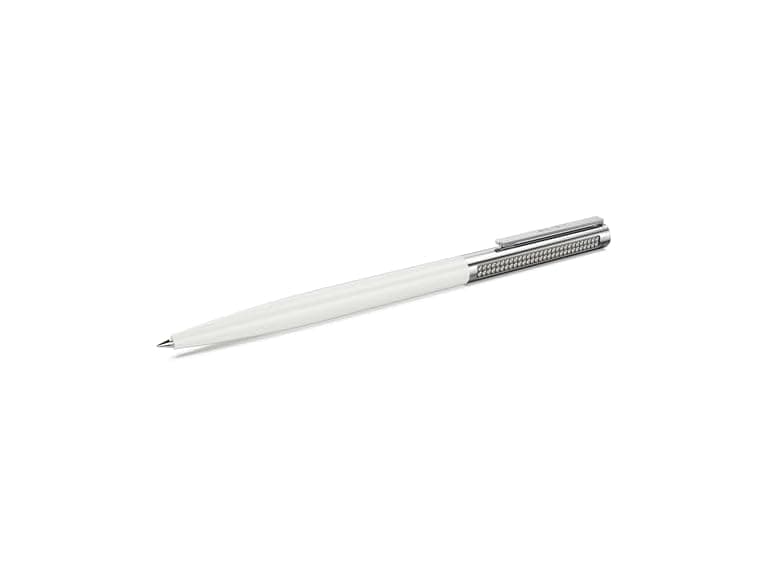 Swarovski Matrix Tennis ballpoint pen, White, Chrome plated - Image 1