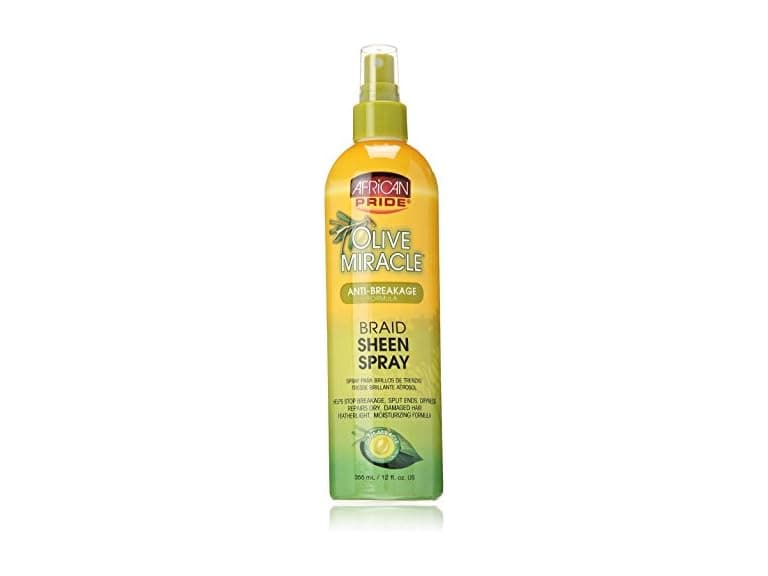 AFRICAN PRIDE Olive Miracle Braid Sheen Spray 12 Oz - Image 1