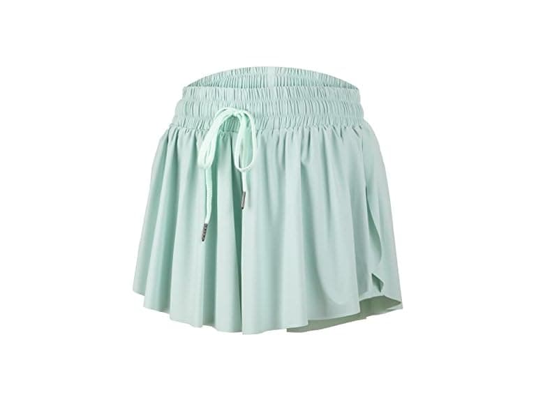 Luogongzi Women (S) Flowy Spandex Shorts Gym Skirt - Image 1