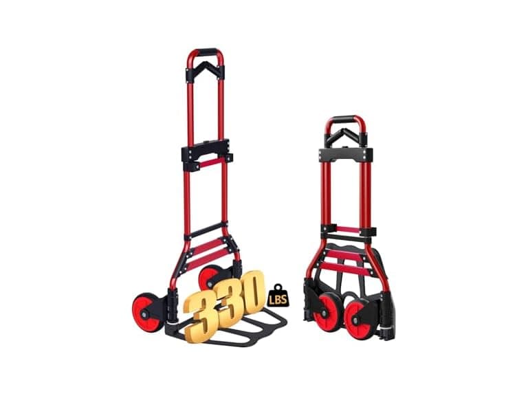 Aluminum Folding Hand Truck Dolly 330lbs - Image 1