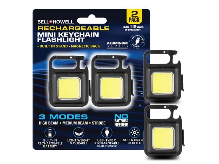 Rechargeable 2Pc Mini Keychain F.Light - Image 1