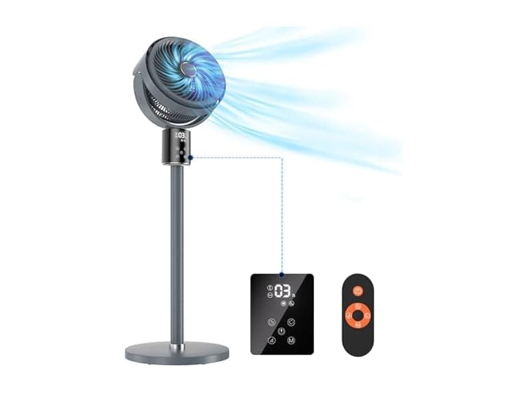 100ft CirculAir Oscillating Standing Fan - Image 1