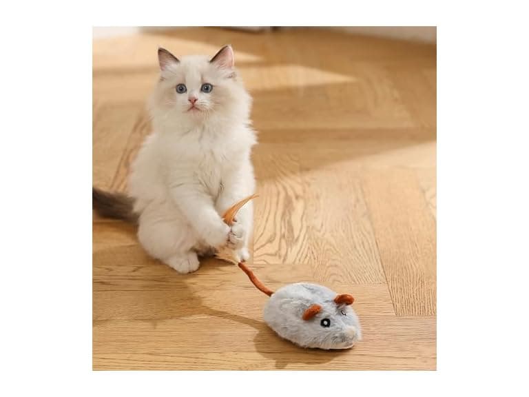 FUROCLAW Interactive Cat Toy Mouse, Automatic Moving - Image 1