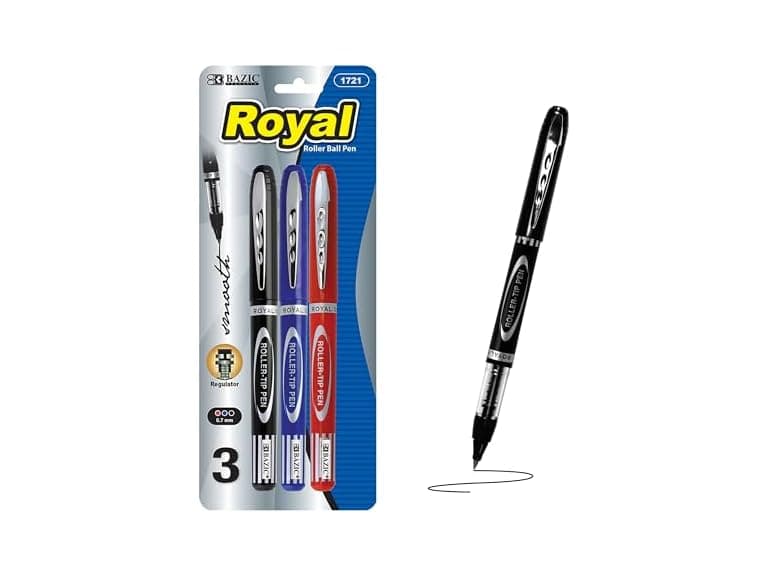 BAZIC Forza Asst. Color Needle Tip Gel Pen 3Pack - Image 1