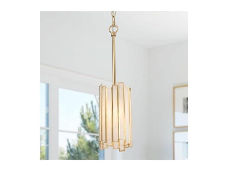 Optimant Lighting Gold Pendant Lighting, Modern (Open Box)