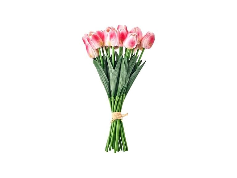 Mikasa Pink Faux Tulips Artificial Flowers - Image 1