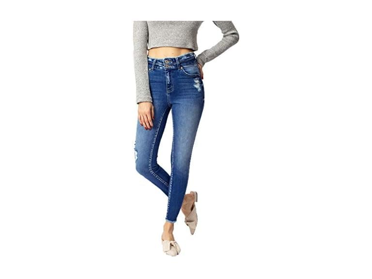 Kan Can Women (31) High Rise Ankle Skinny Jeans - Image 1