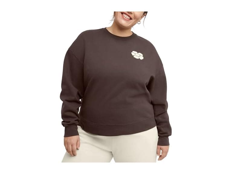 Hanes Women (S) Originals Fleece Sweatshirt - Image 1