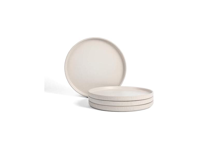 Stone Lain Haven  Stoneware 4 Piece Dinner Plates Sets Beige - Image 1