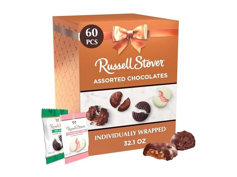 Russell Stover Milk Dark Choc Gift Box 3 - Image 1
