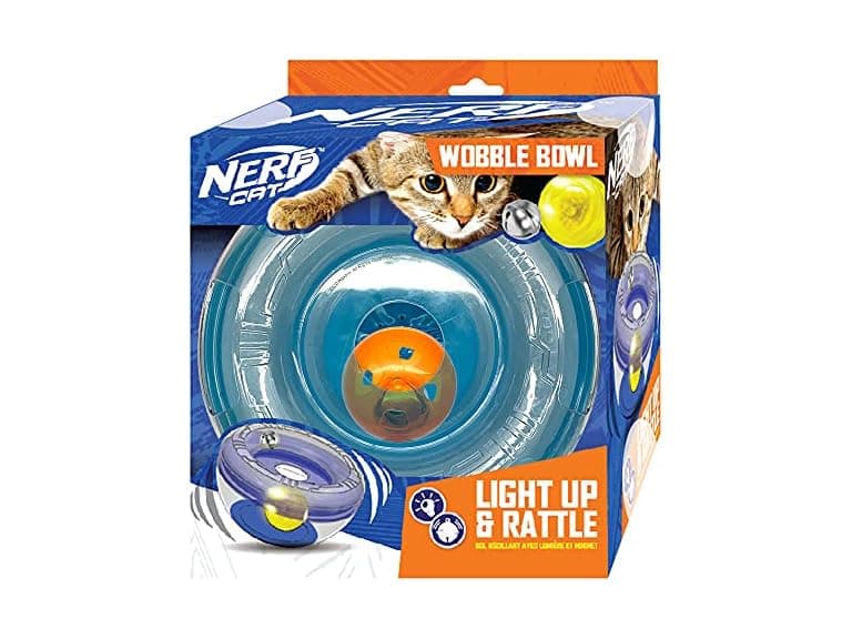 Nerf Cat 7in PS Wobble Bowl with LED Ball - Image 1