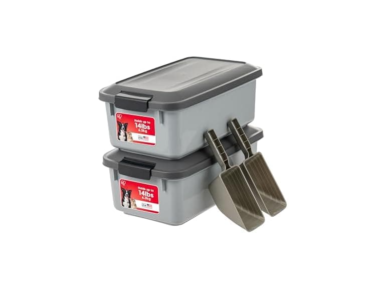 IRIS USA WeatherPro Airtight Pet Food Storage Container - Image 1