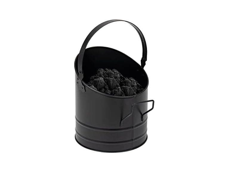 Mind Reader Fireplace Ash Bucket, Black - Image 1