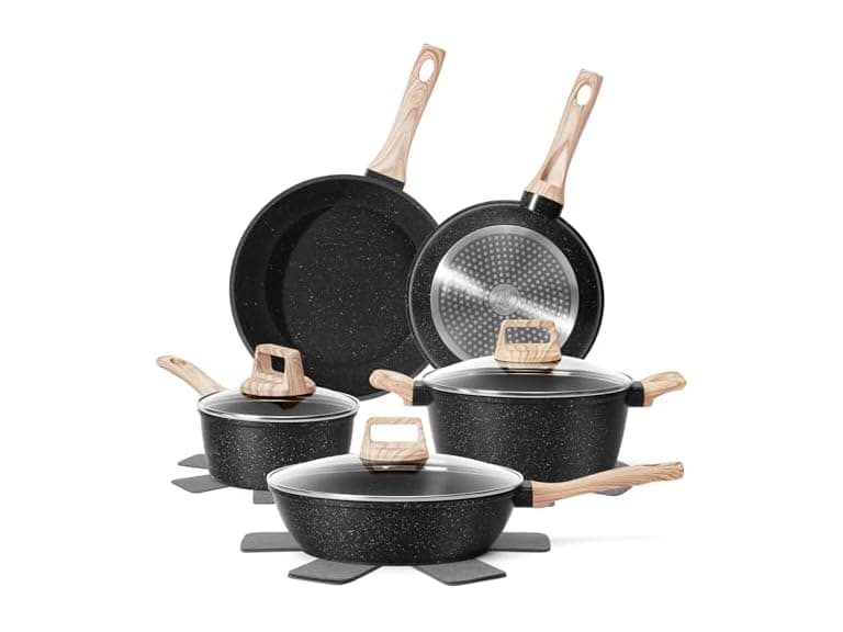 12 Pcs Nonstick Pots and Pans Set - Image 1
