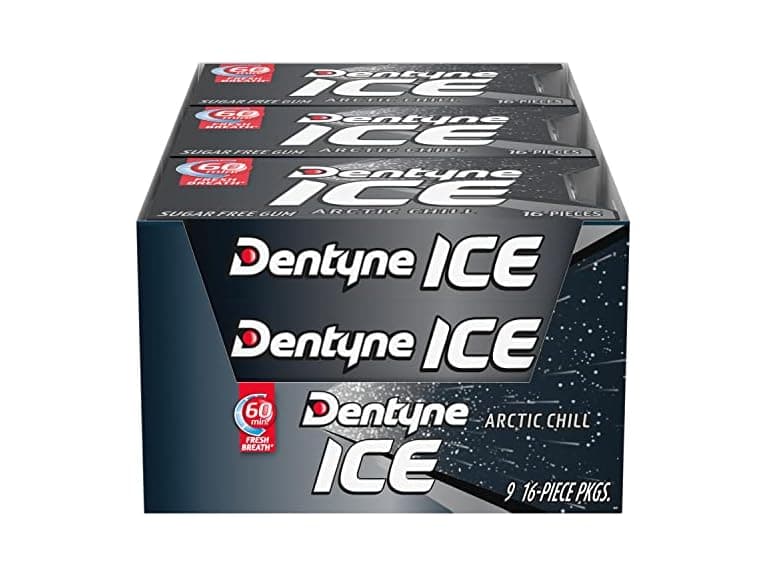 Dentyne Ice Arctic Chill Sugar Free Gum, 9 Packs - Image 1