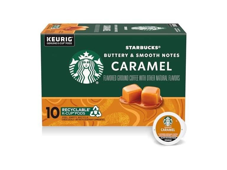 10CT Starbucks K-Cup Coffee Pods, Flavored Hot or Iced - Image 1