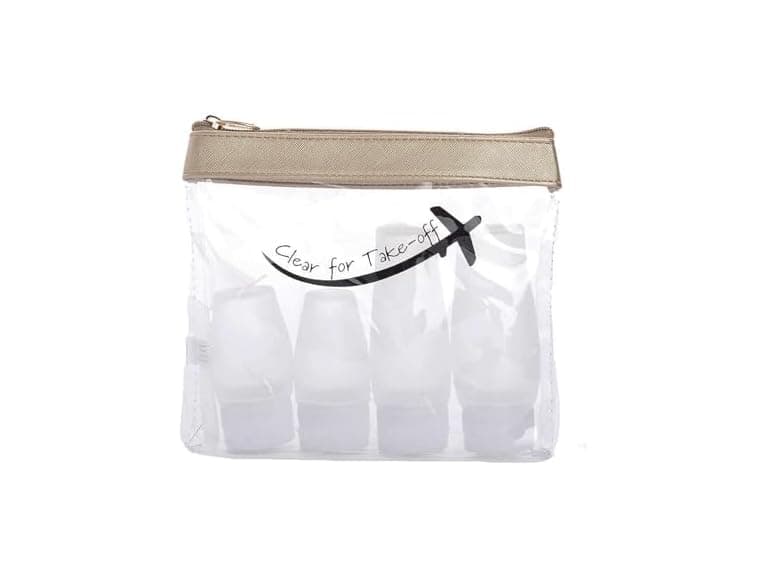 MIAMICA Silicone Bottle Set - Gold/Take Off Case, 8-Piece Set - Image 1