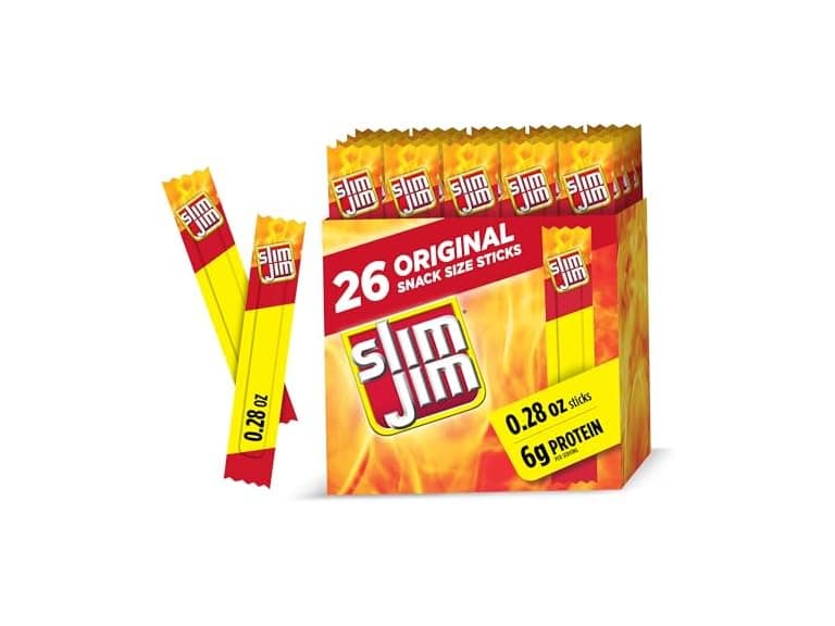 26Ct Slim Jim Smoked Meat Sticks, Original Flavor - Image 1
