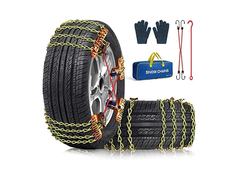 8 Pack Tire Snow Chains for Cars - Image 1