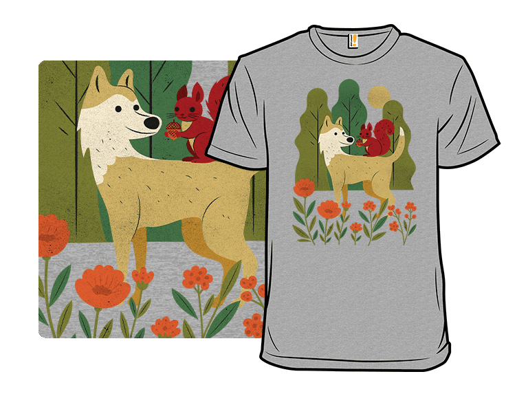 Dog and Squirrel in the Park - Image 1