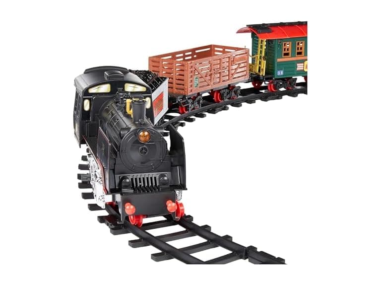 Amazon Basics RC Steam Engine Train Set - Image 1