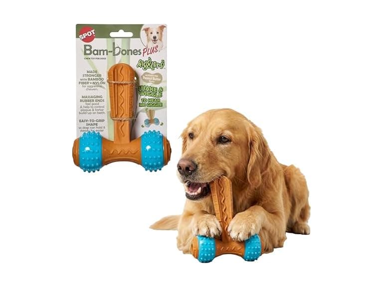 SPOT Bam-Bones Plus Gigglers T-Barbell Durable - Image 1