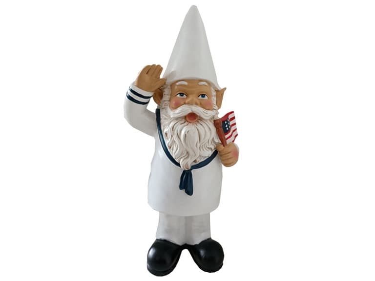 12" Resin Navy Gnome - Image 1