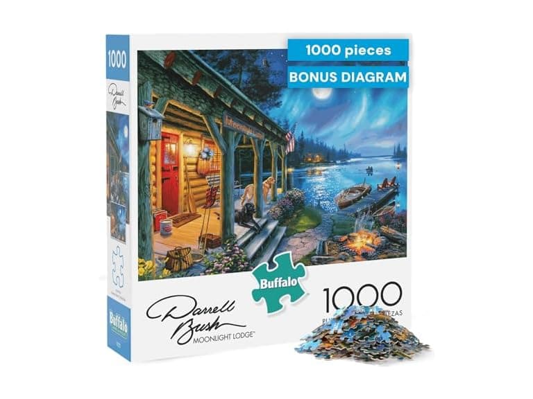 Moonlight Lodge - 1000 Piece Puzzle - Image 1