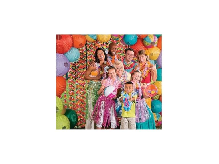 Fun Express Bulk Lei Assortment (100 Plastic Leis) - Image 1