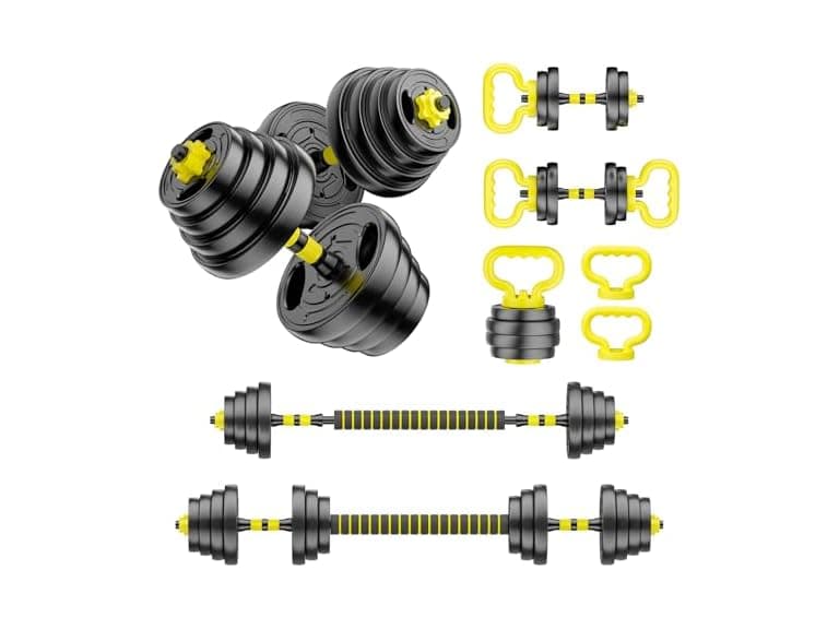 2x35lbs 4 in 1 Adjustable Dumbbell Set - Image 1