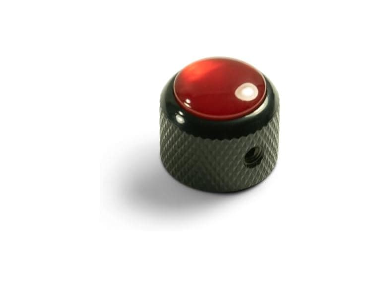 Q-Parts Dome Knob - RED PEARL ON DARK - Image 1