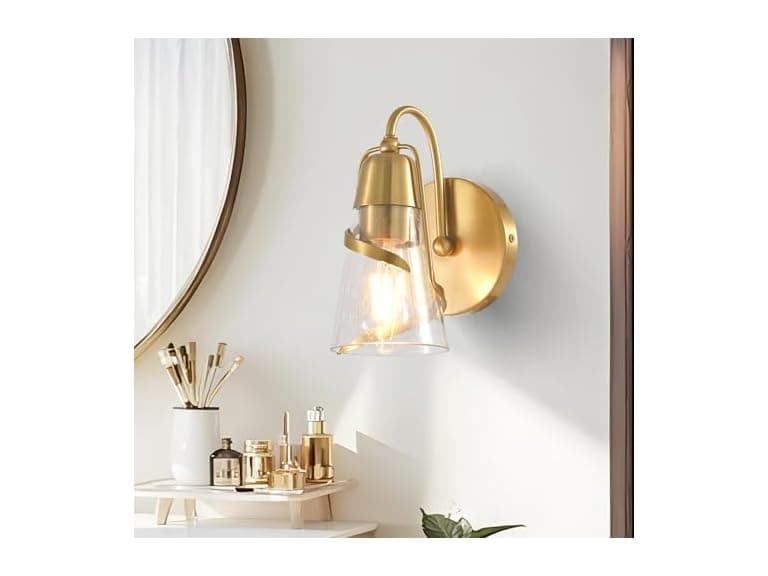 Parrot Uncle Gold Wall Sconce, Modern 1-Light Wall - Image 1