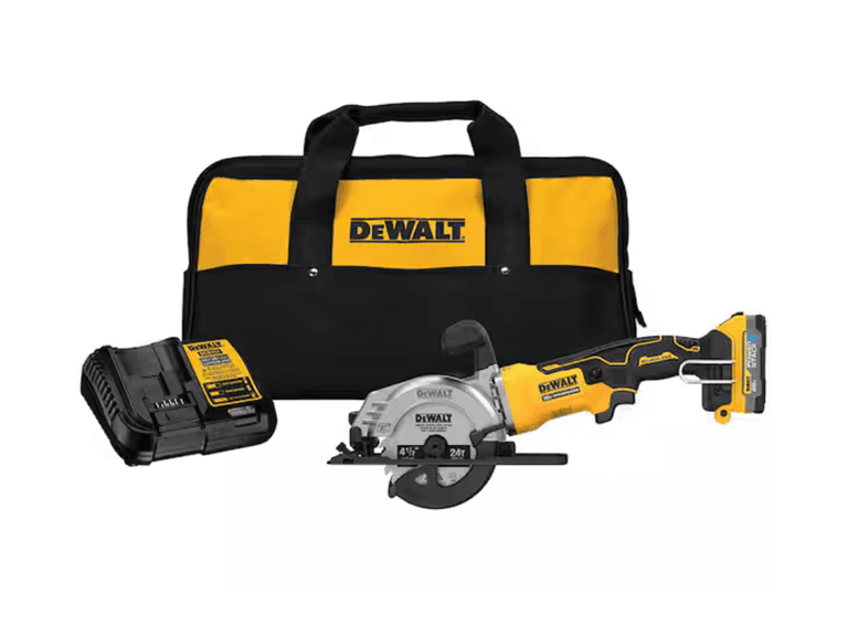 Dewalt DCS571E1 Atomic 20V Brushless 4-1/2in Saw Kit - Image 1